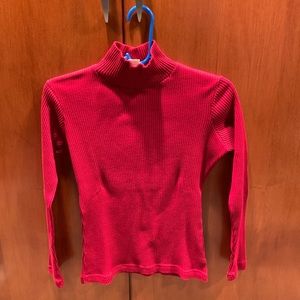 Women’s red turtle neck